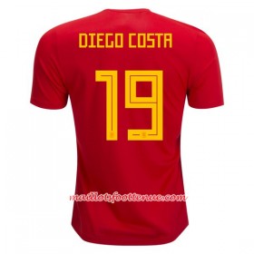Maillot/Tenue Espagne Diego Costa 19 Domicile Coupe du monde 2018